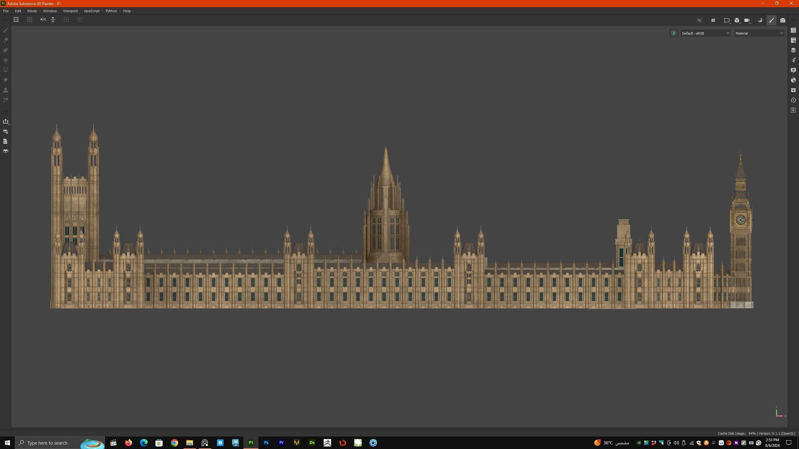 Palace of Westminster and Big Ben 3D model_16