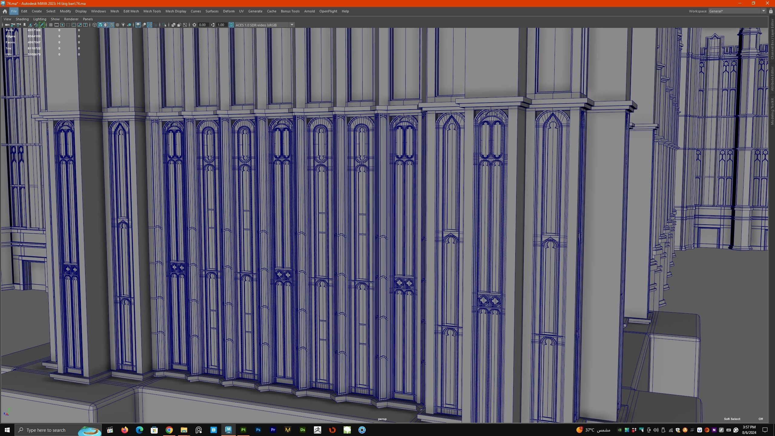 Palace of Westminster and Big Ben 3D model_33