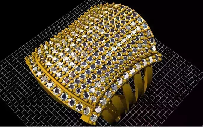 Cocktail men Ring 3dm file