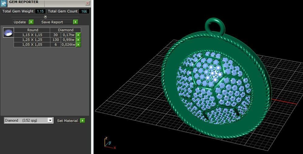 Pendant ball Model 5997 3D print model_7