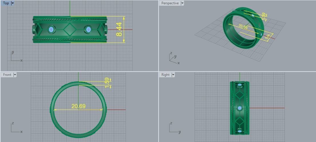 Ring Model 5990 3D print model_5