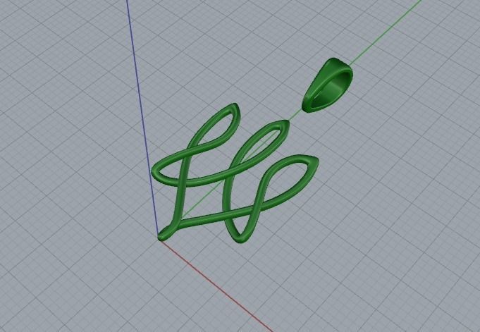 Pendant Model 5982 3D print model_3