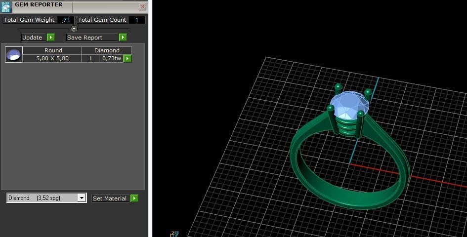 Solitaire ring Model 5965 3D print model_7