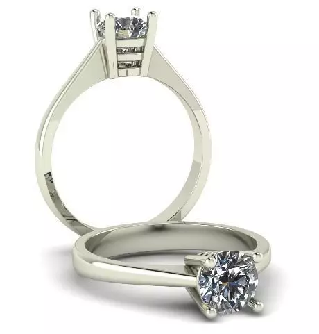 Solitaire ring Model 5965 3D print model_0