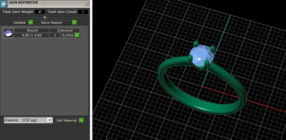 Solitaire ring Model 5964 3D print model_7