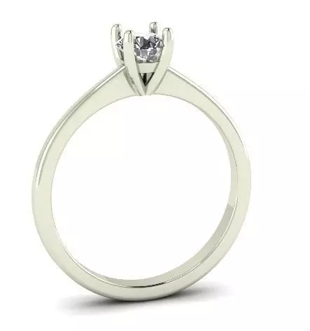 Solitaire ring Model 5964 3D print model_0