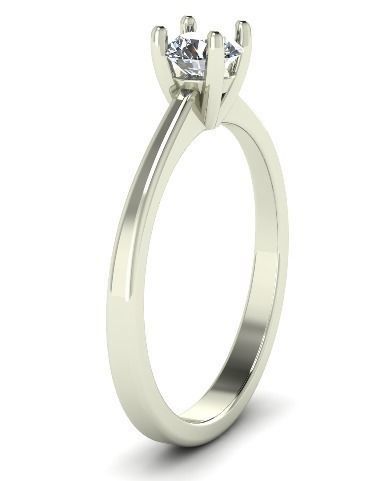 Solitaire ring Model 5964 3D print model_1