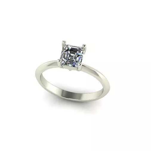 Solitaire ring Model 5954 3D print model_0