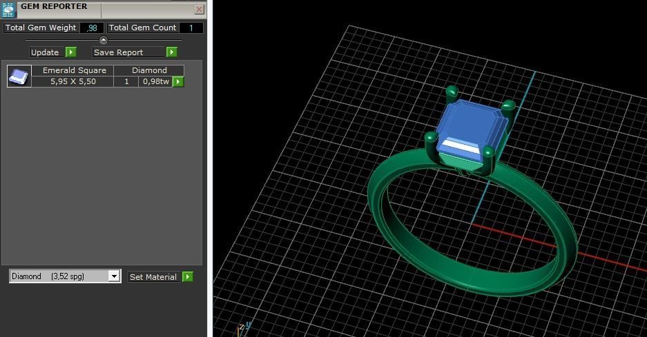 Solitaire ring Model 5954 3D print model_7