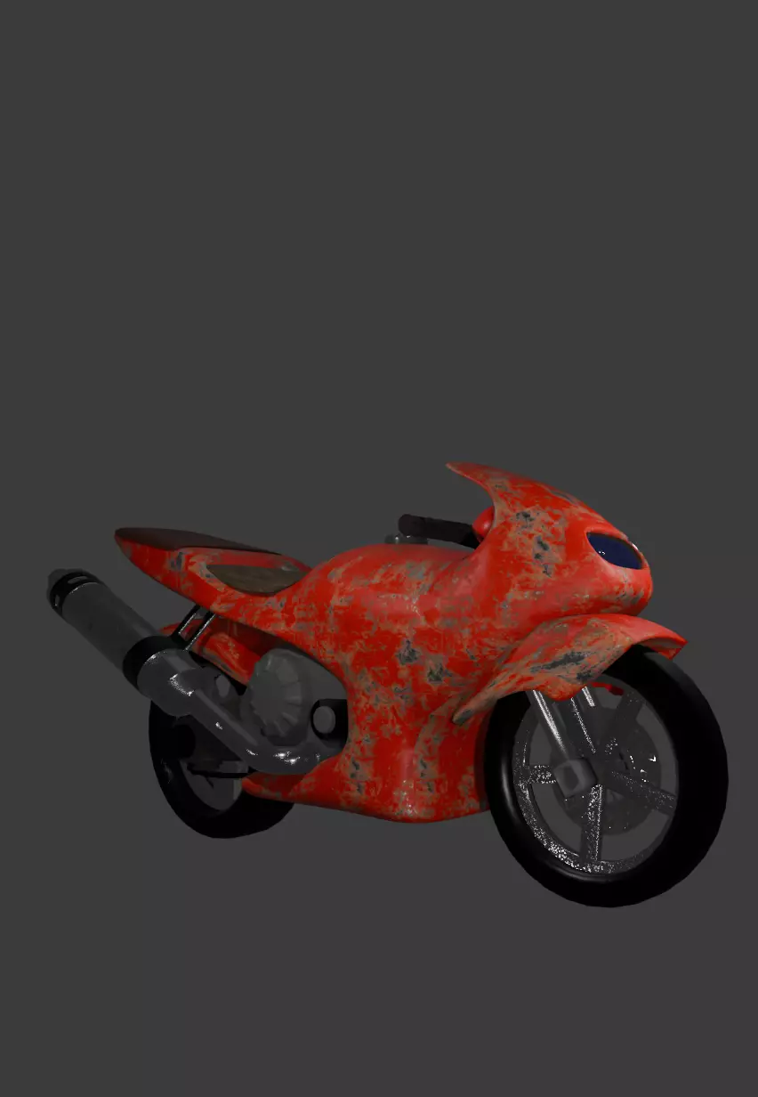 Old motorbike Free 3D model