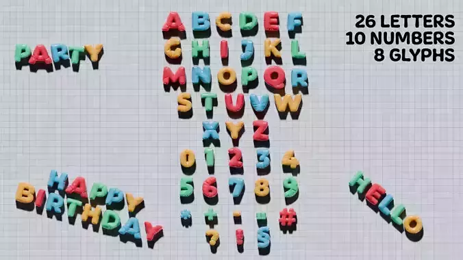 inflated balloon letters and numbers