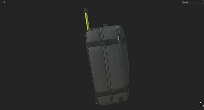 Trolley bag Low-poly 3D model