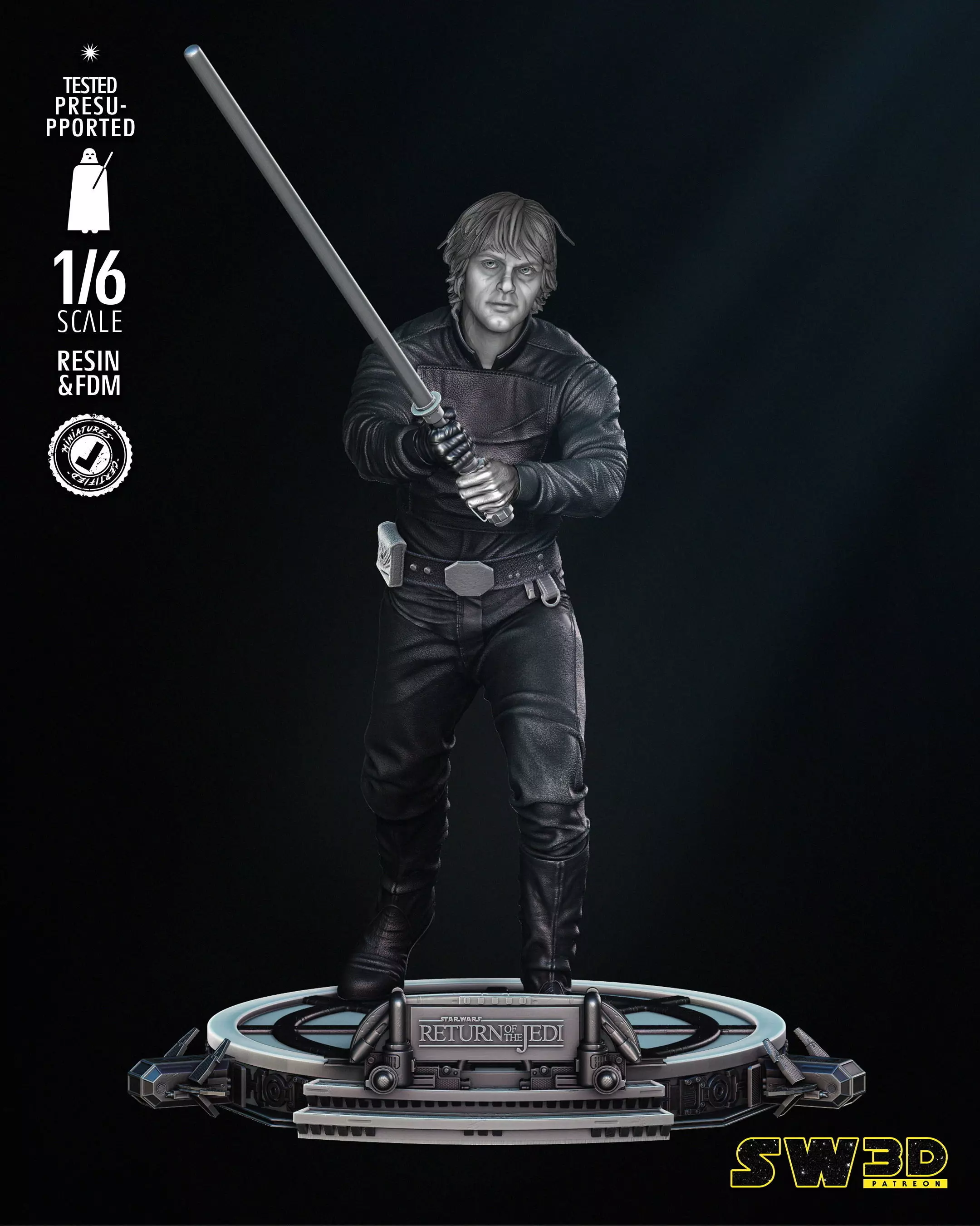STAR WARS Luke Skywalker Sculpture 3D print model