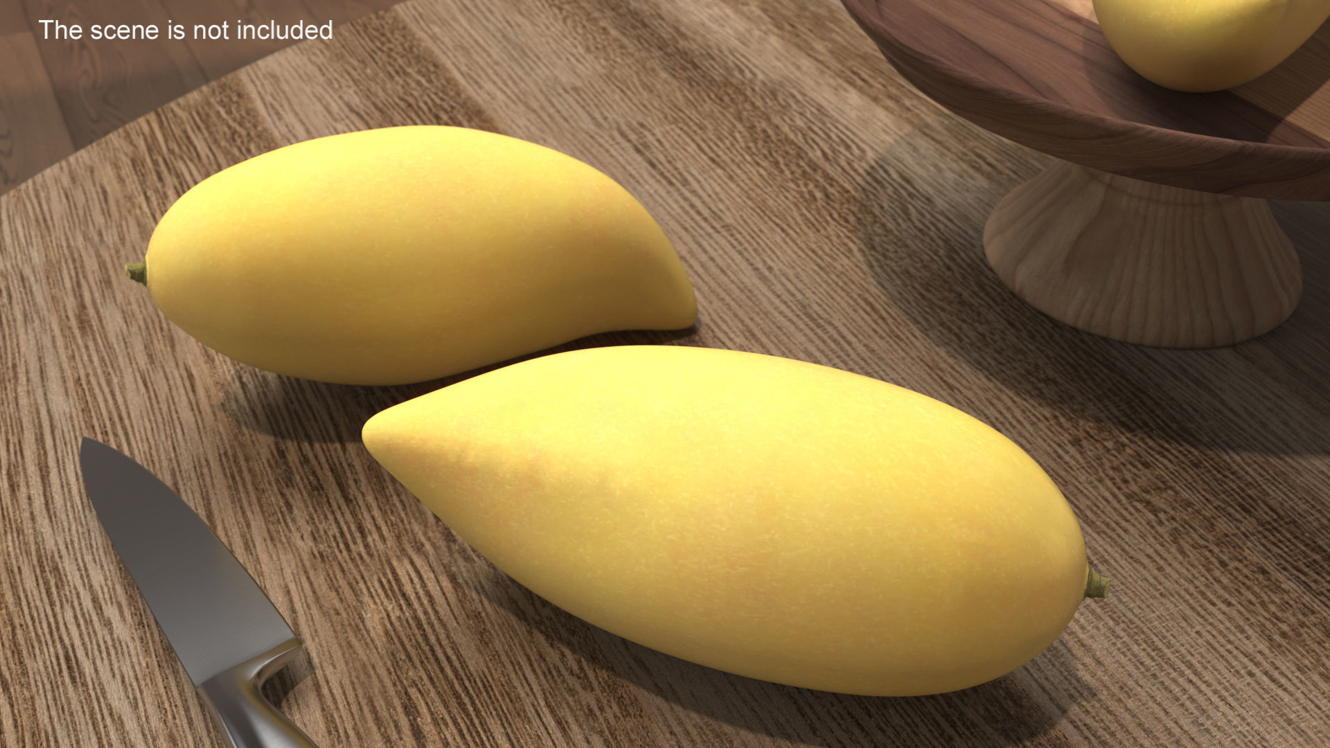 Pale Long Mango Fruit for 3D Print 3D print model