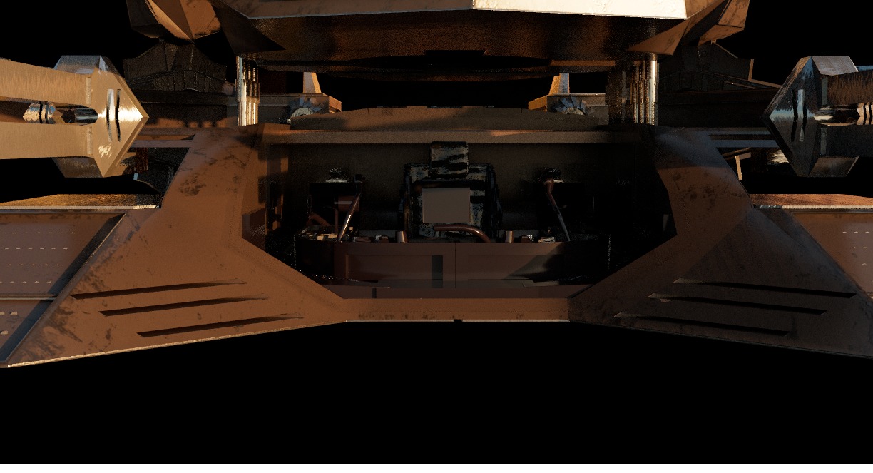 Metal Gear Spaceship Low-poly 3D model_3