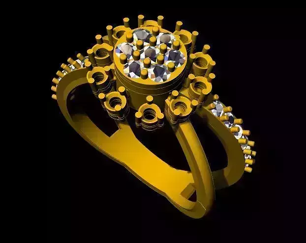 Cluster ring 3dm file