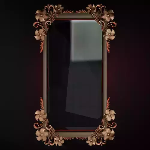 Style Giltwood Classical Mirror 3D model