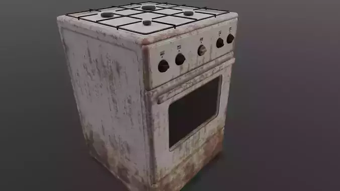 Gas stove 3D Model