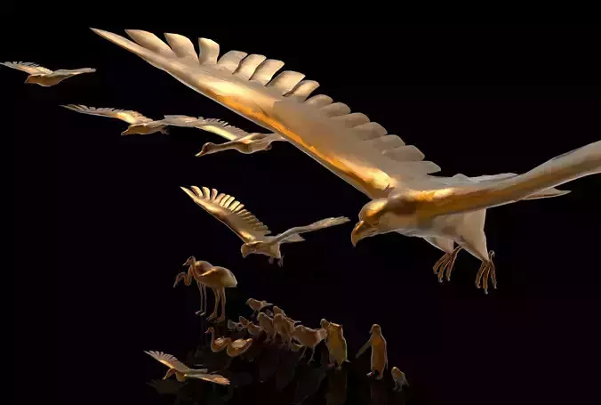 Bird Collection low poly game ready