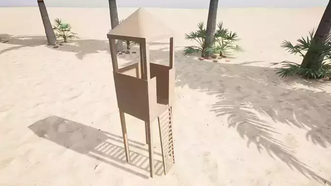 Lifeguard Tower 3D print model