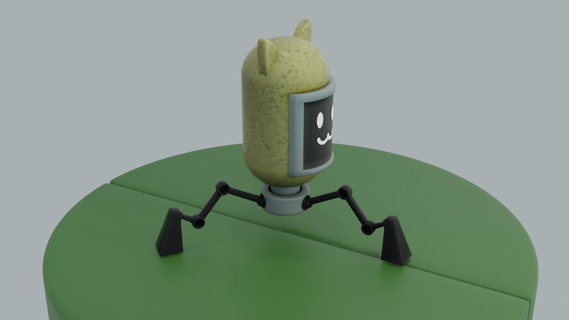 Robo-cat Low-poly 3D model_20