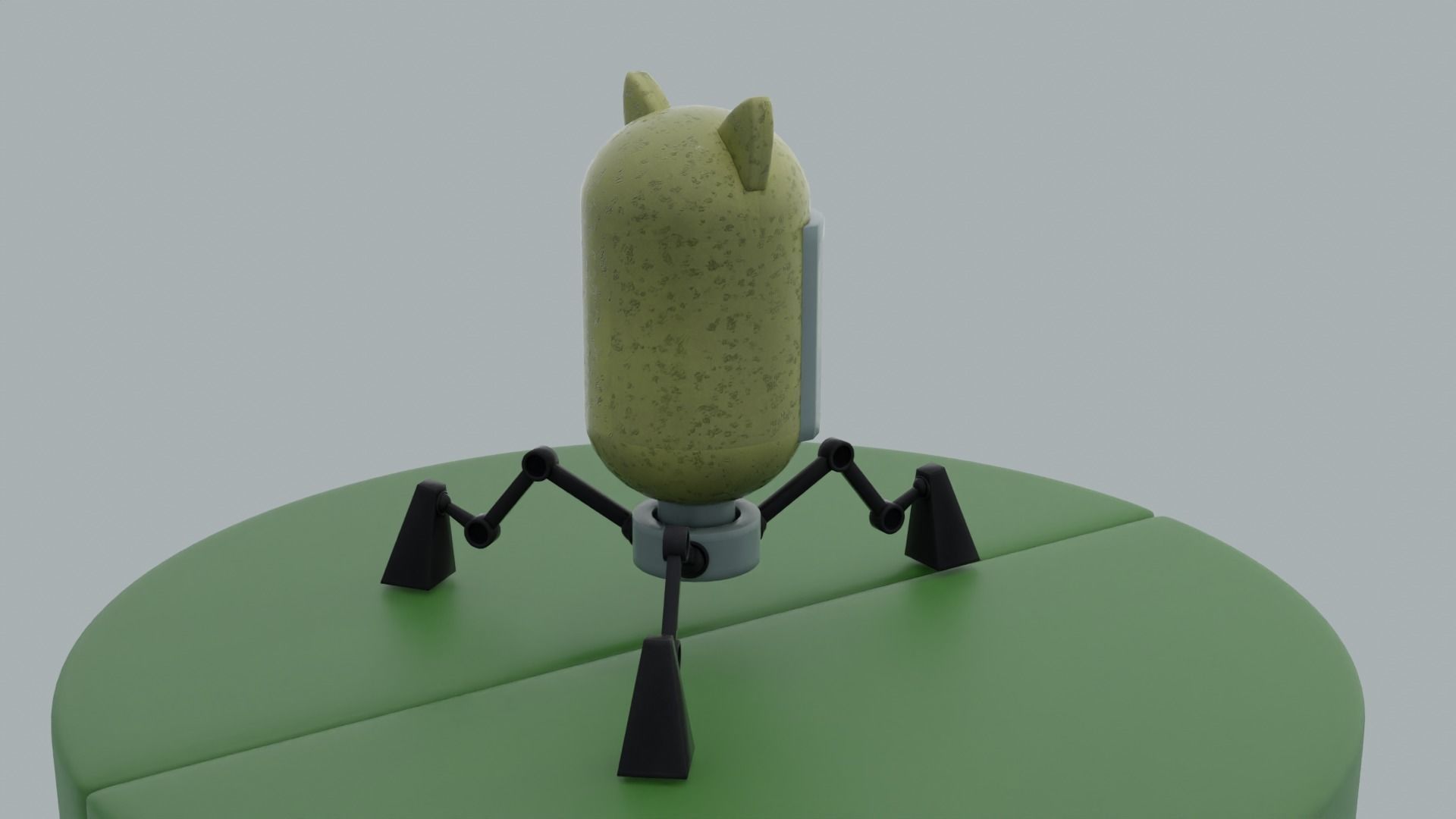 Robo-cat Low-poly 3D model_21
