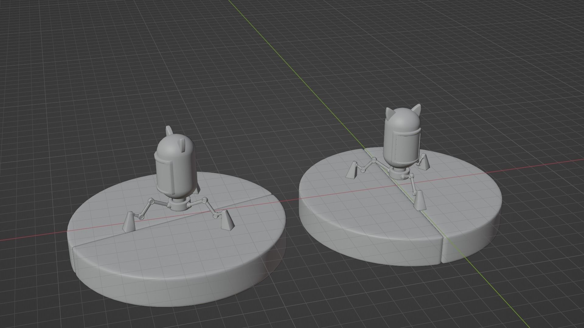 Robo-cat Low-poly 3D model_23