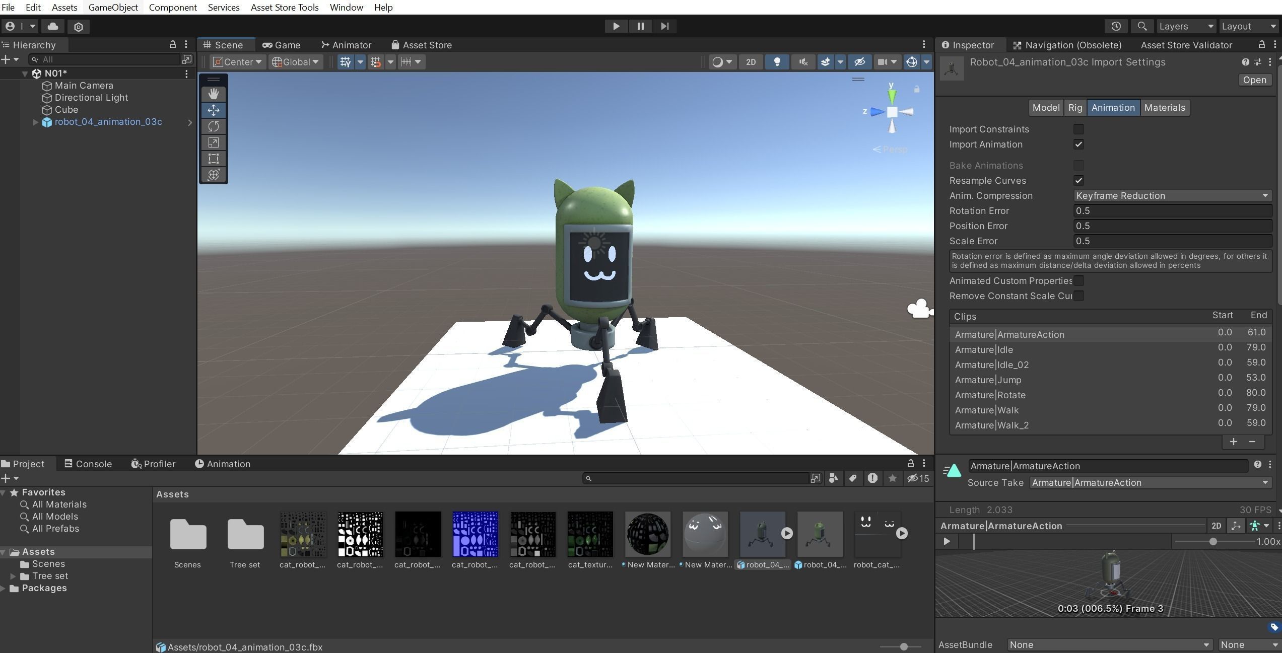 Robo-cat Low-poly 3D model_15