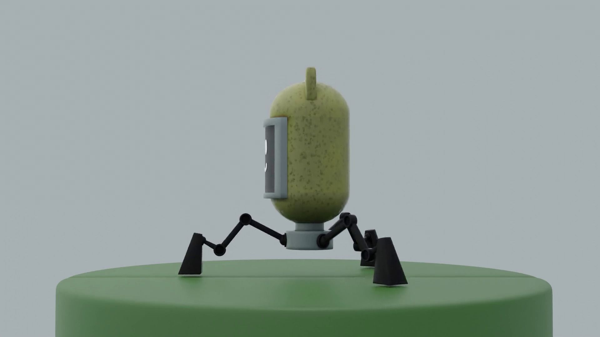 Robo-cat Low-poly 3D model_6