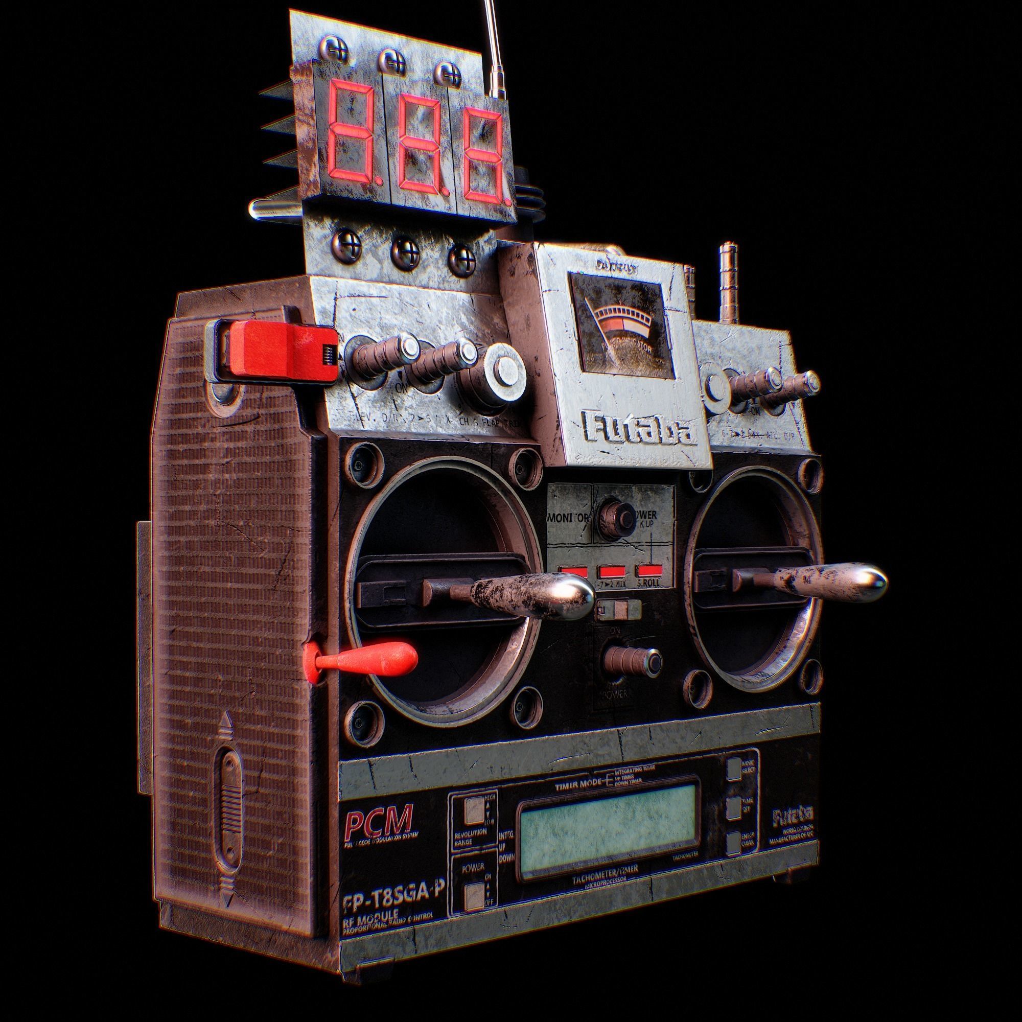 RC Controller - Back to the Future 3D model_2