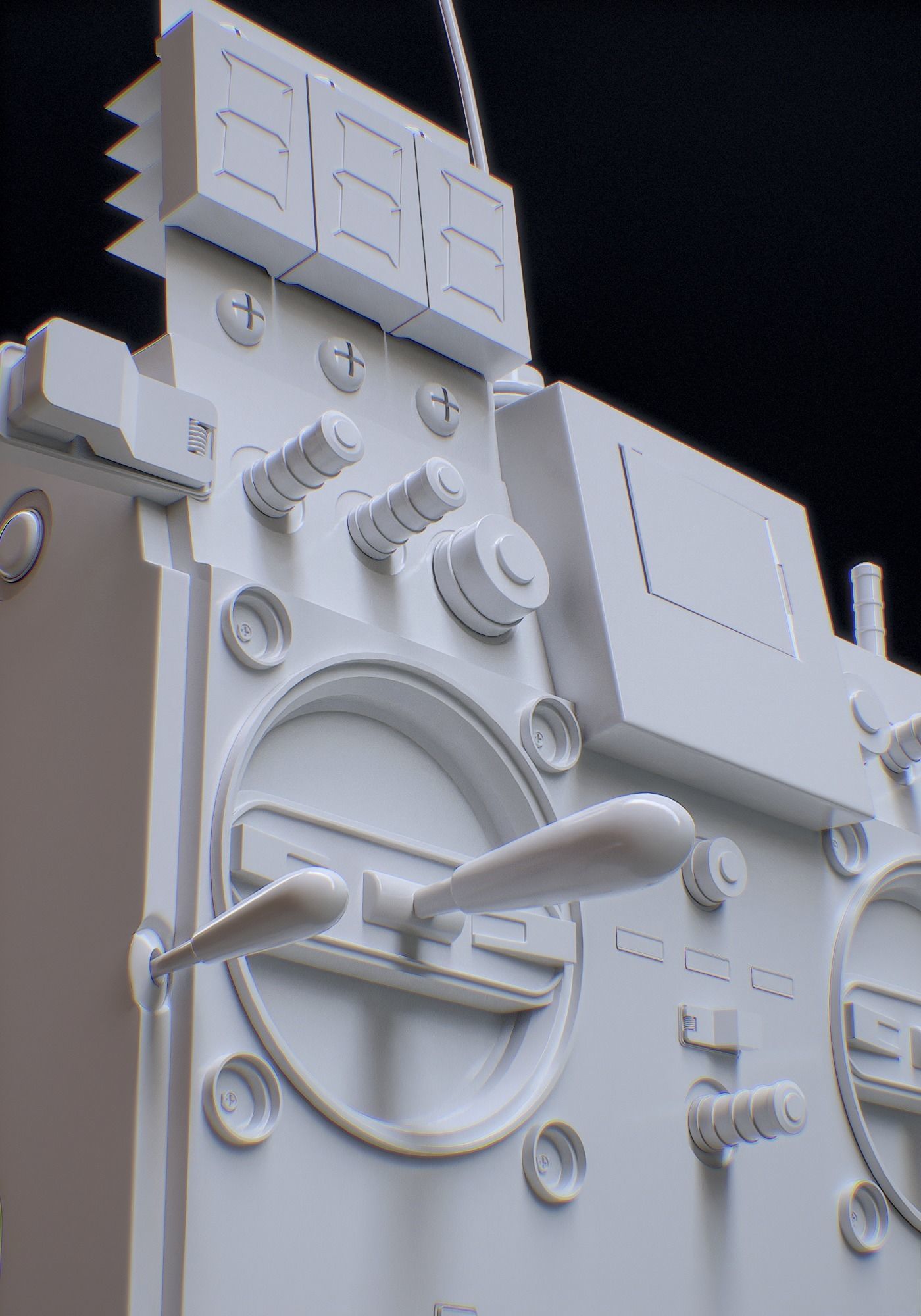 RC Controller - Back to the Future 3D model_10