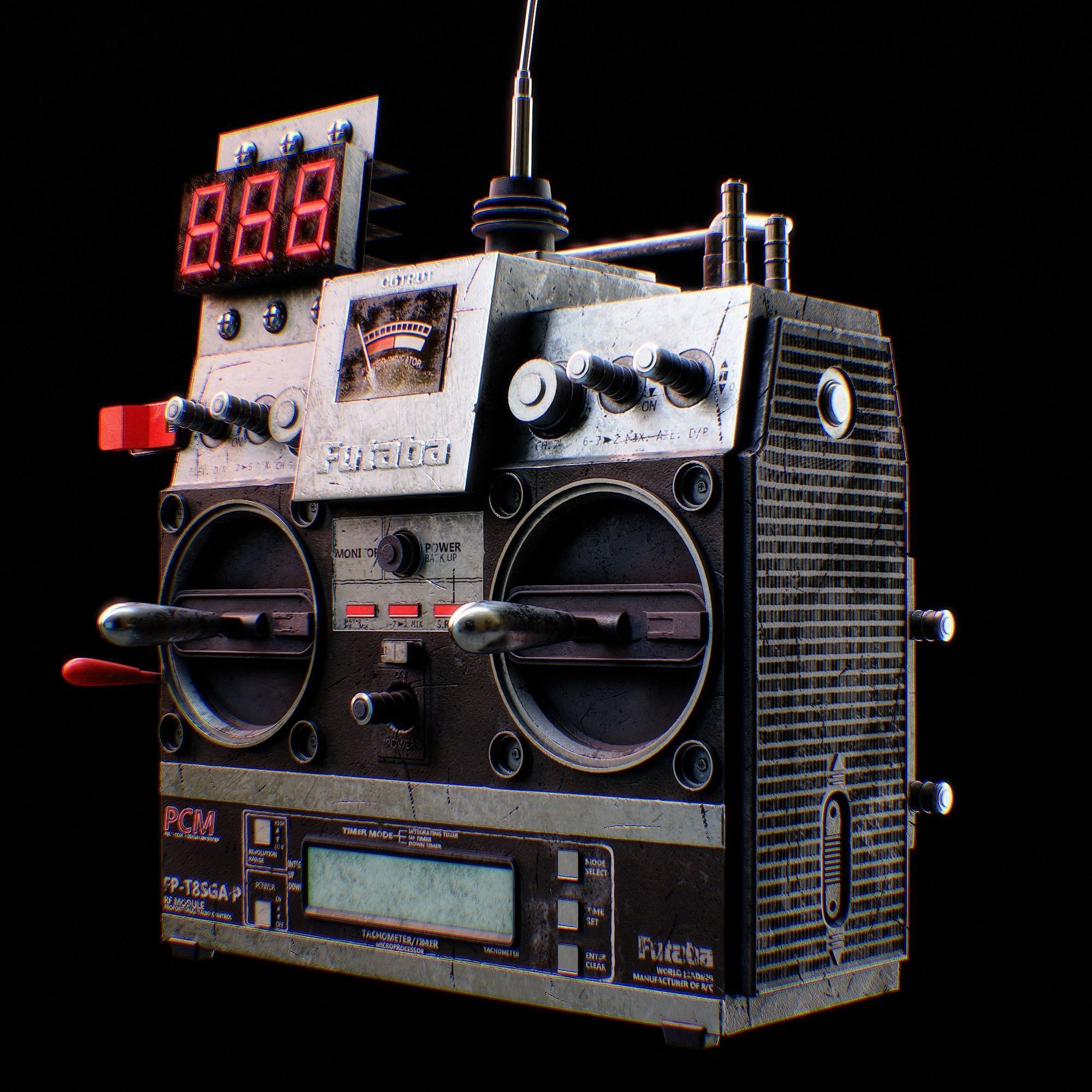 RC Controller - Back to the Future 3D model_3