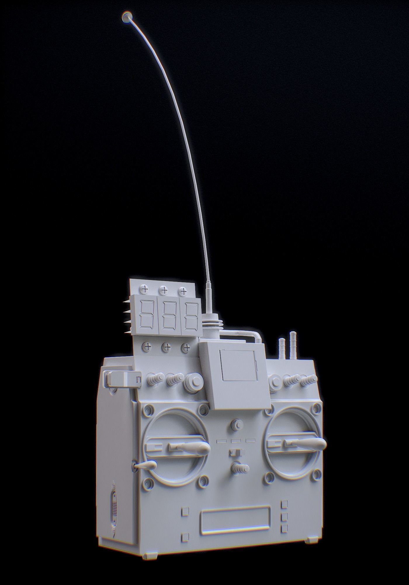 RC Controller - Back to the Future 3D model_12