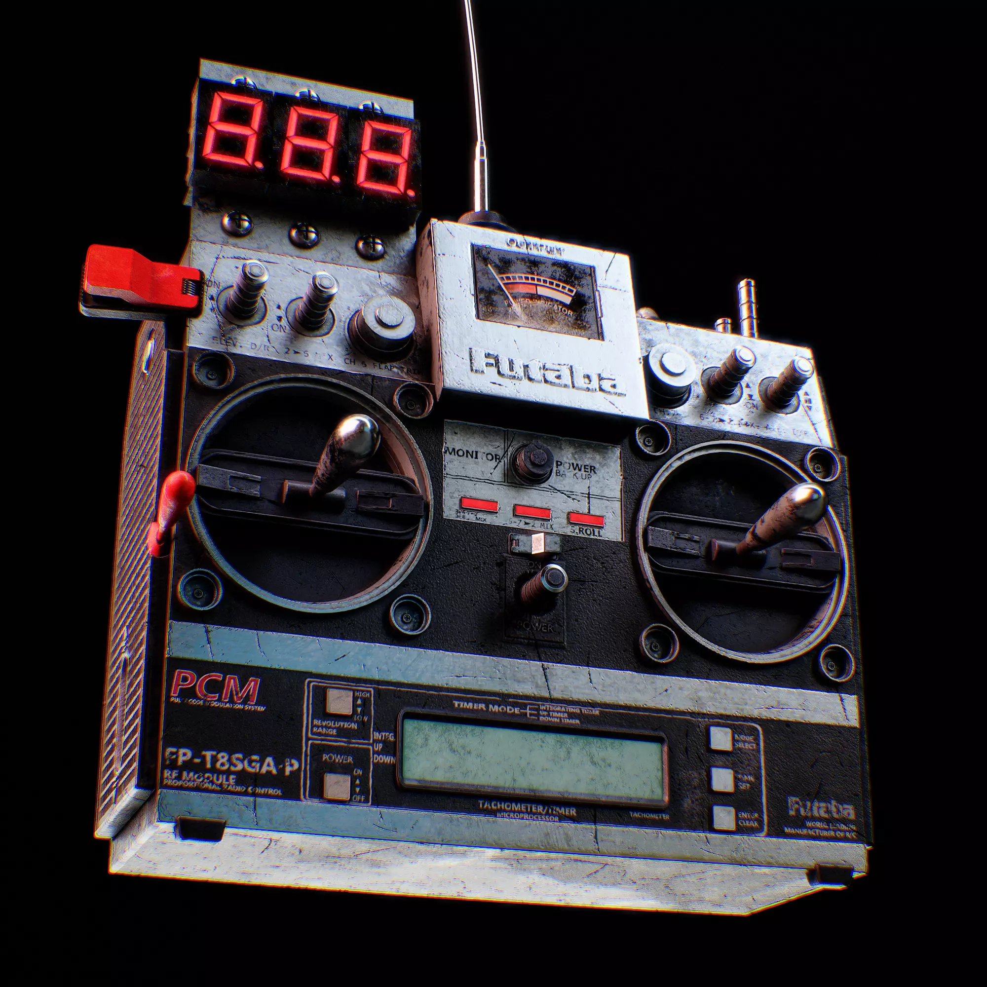 RC Controller - Back to the Future 3D model_0