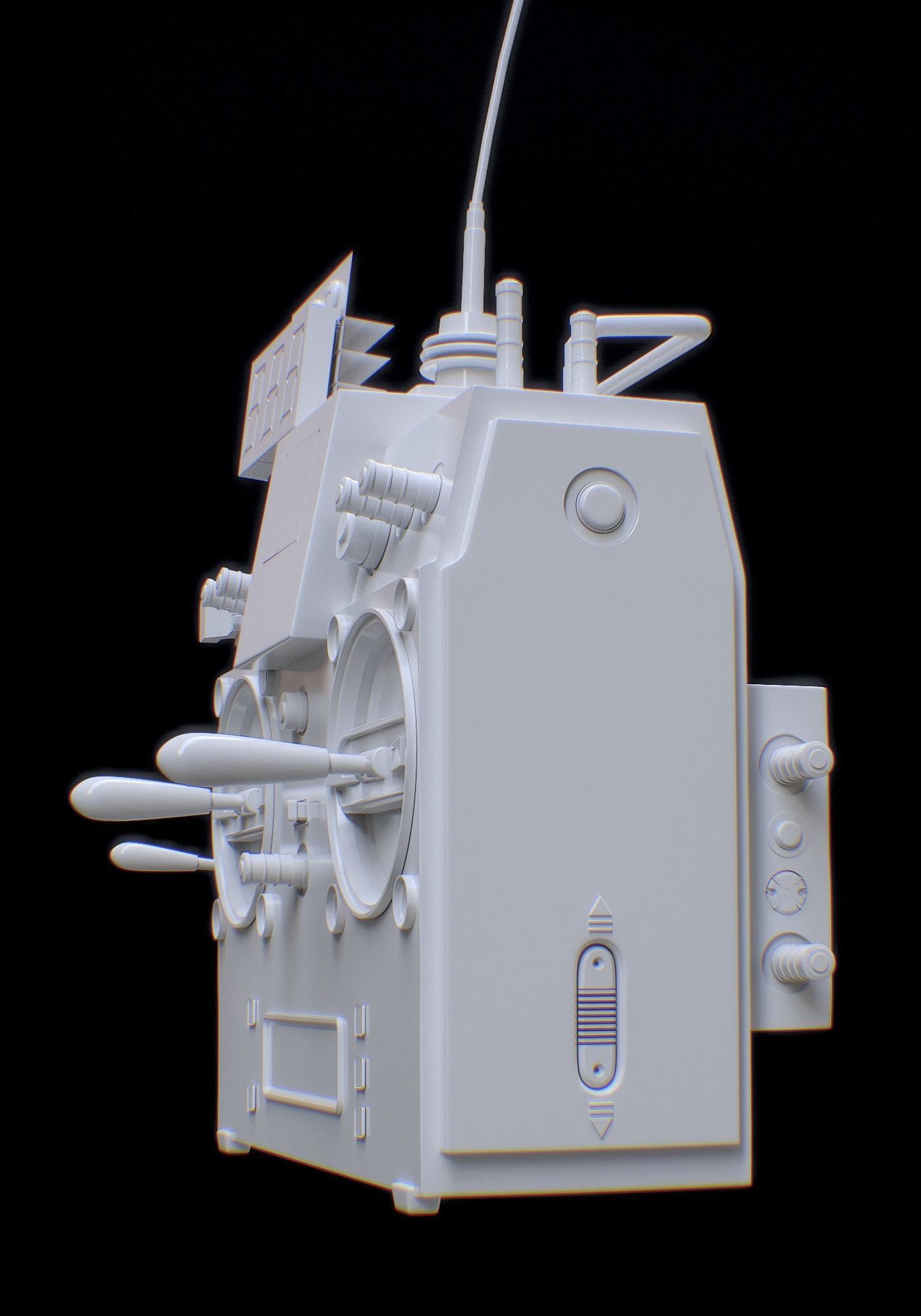 RC Controller - Back to the Future 3D model_11