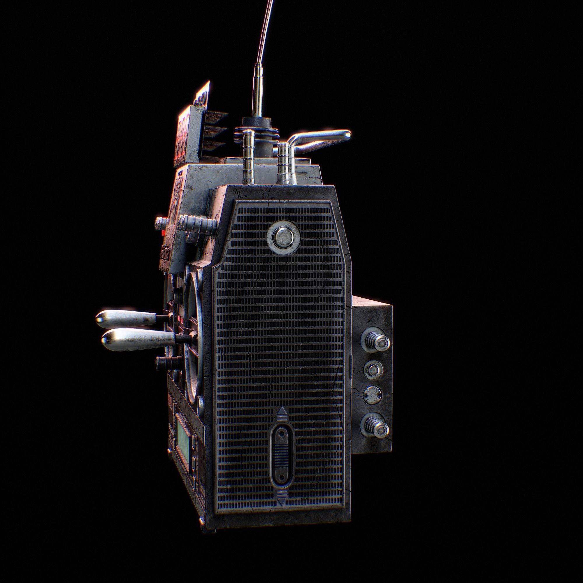 RC Controller - Back to the Future 3D model_6