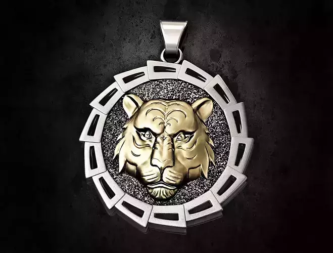 Tiger head pendant