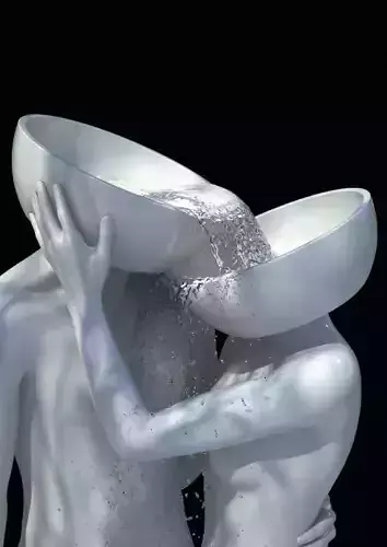 Male and Female body Decor sculpture 3d model 