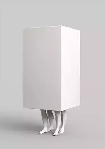 kyuin shim inspired 3d model sculputure