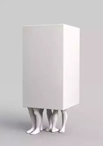 kyuim shim inspired 3d model sculpture 