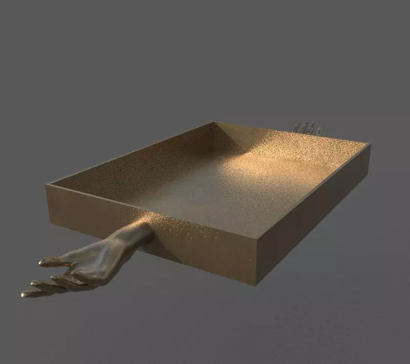 Hand handle tray 3d model 3D model