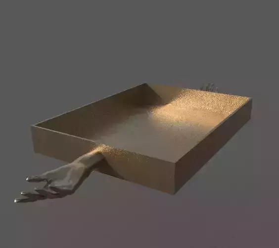 Hand handle tray 3d model 3D model