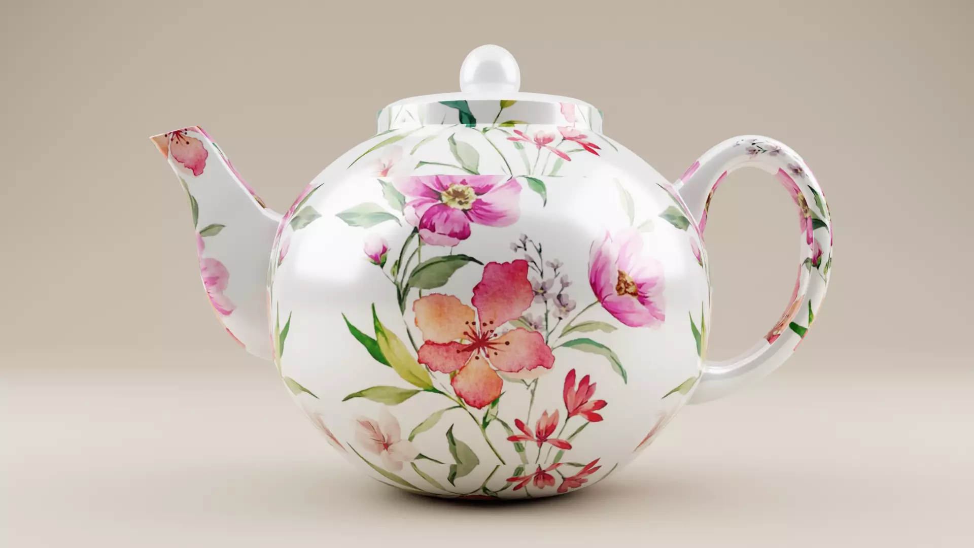 Tea pot 3D model_0