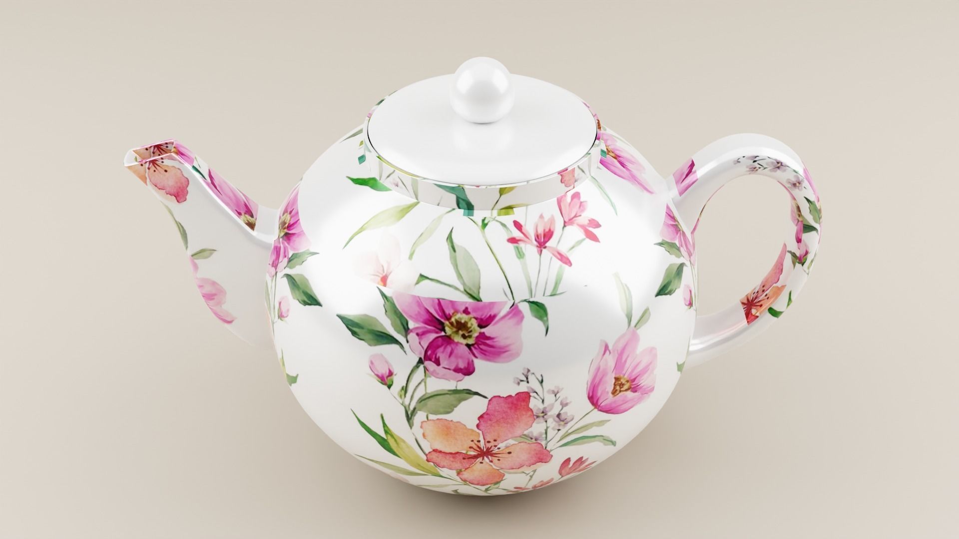 Tea pot 3D model_1