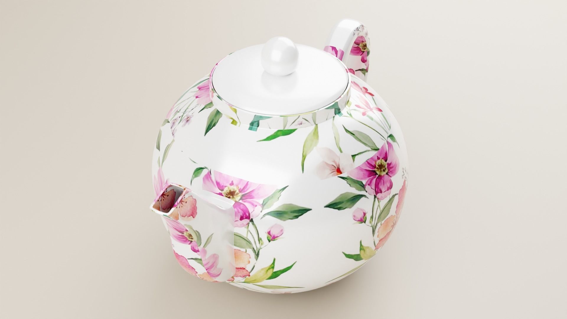 Tea pot 3D model_2