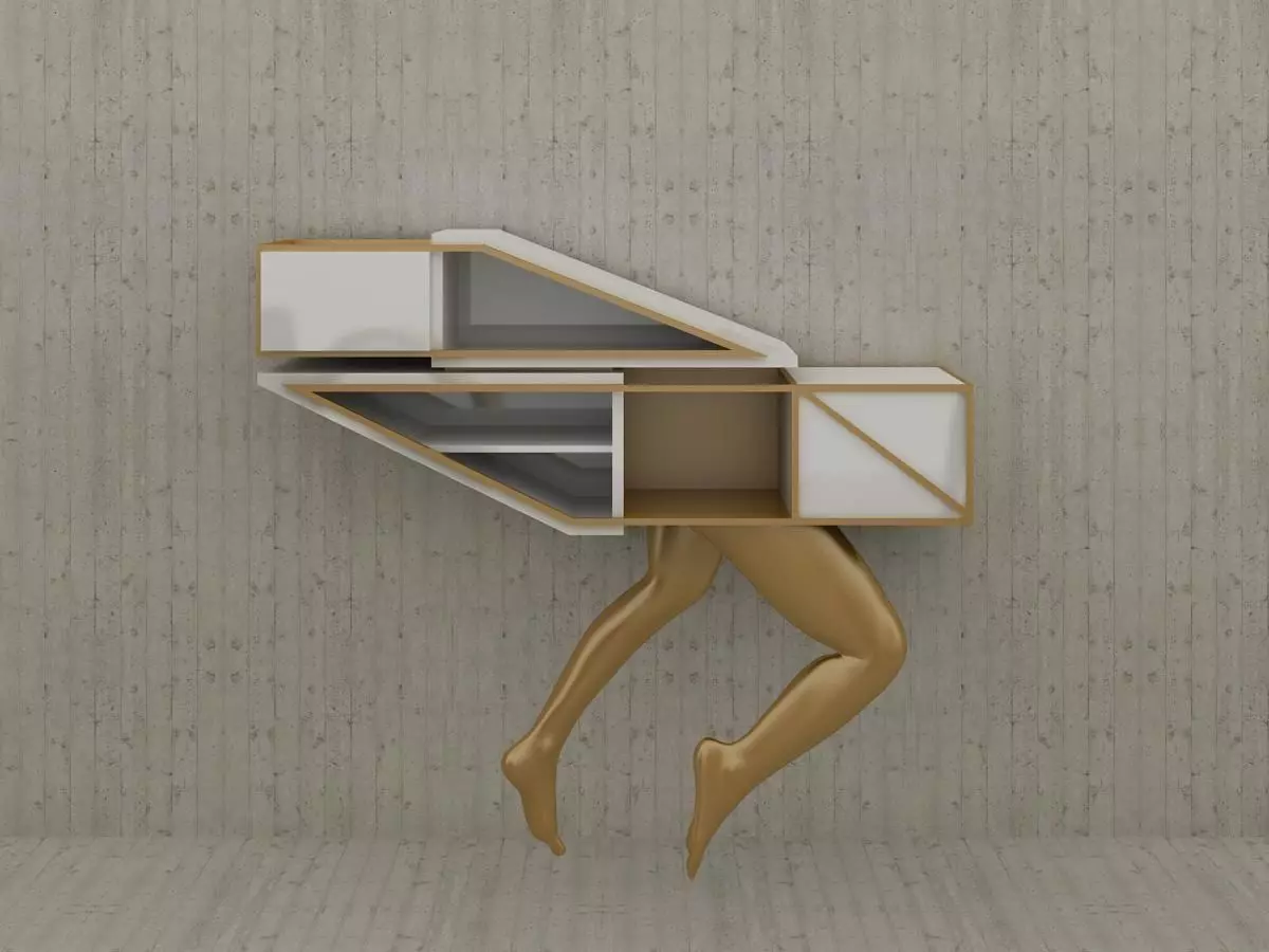 Decorative furniture designer cabinet 3d model 3D model_0