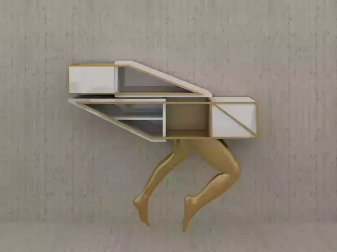 Decorative furniture designer cabinet 3d model 3D model