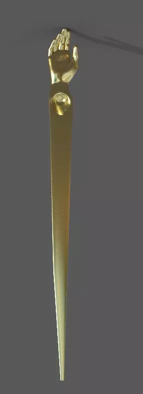 Hand style spoon 3d model 3D model_0