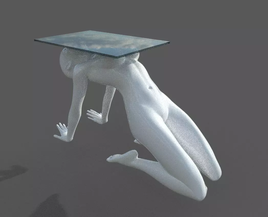 modern living room tea table female style 3d model 3D model_0