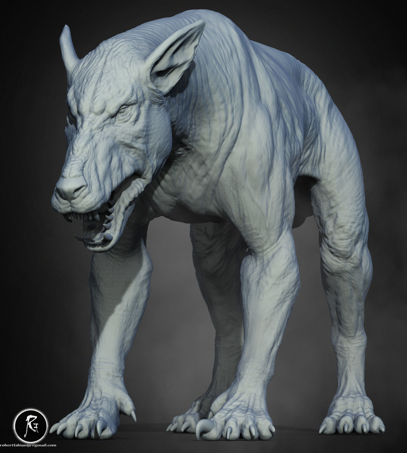 Hellhound Black Shuck  3D print model_1